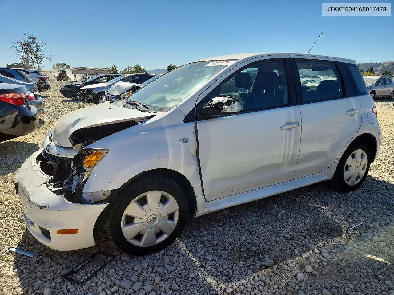 SCION XA 2006, VIN JTKKT604165017478
