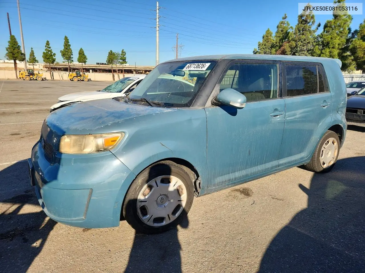SCION XB 2008, VIN JTLKE50E081053116