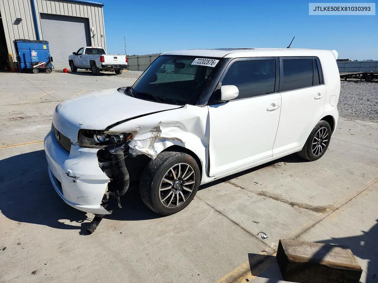 SCION XB 2008, VIN JTLKE50EX81030393