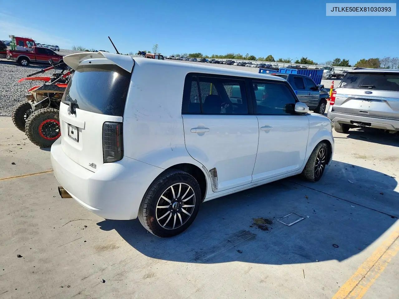 2008 SCION XB VIN JTLKE50EX81030393 — фото 3