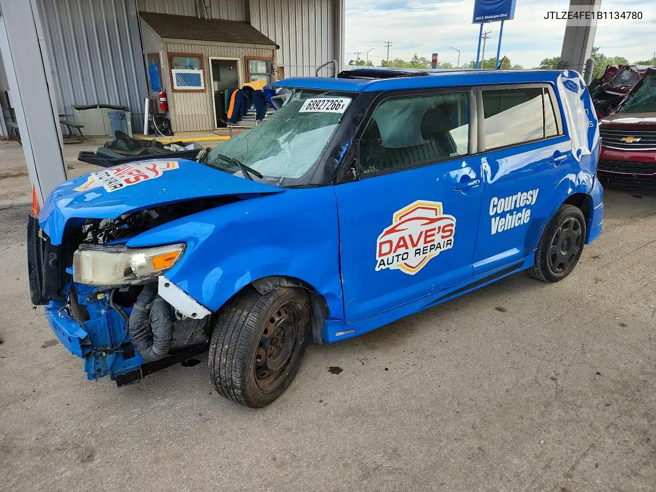 SCION XB 2011, VIN JTLZE4FE1B1134780
