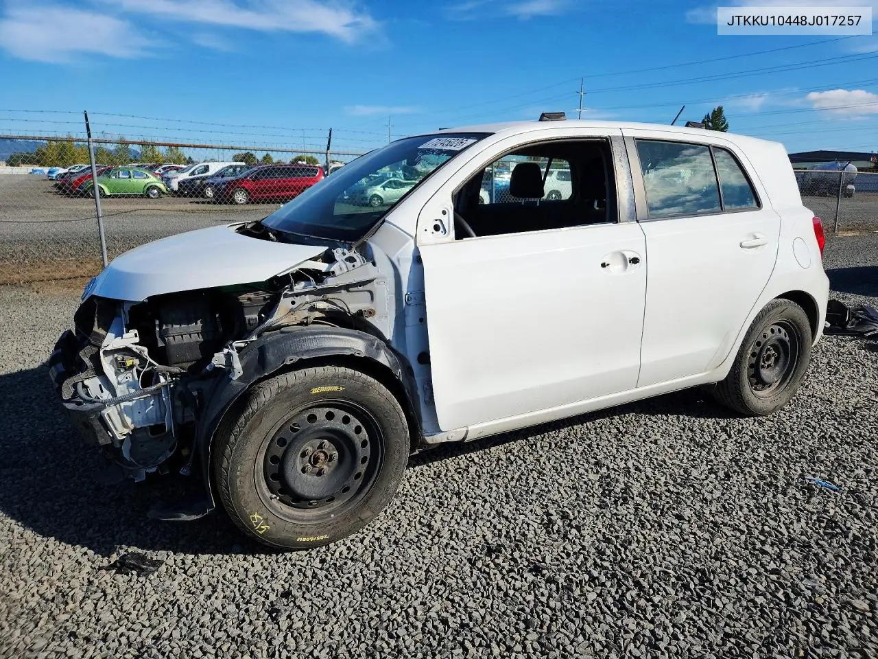 SCION XD 2008, VIN JTKKU10448J017257
