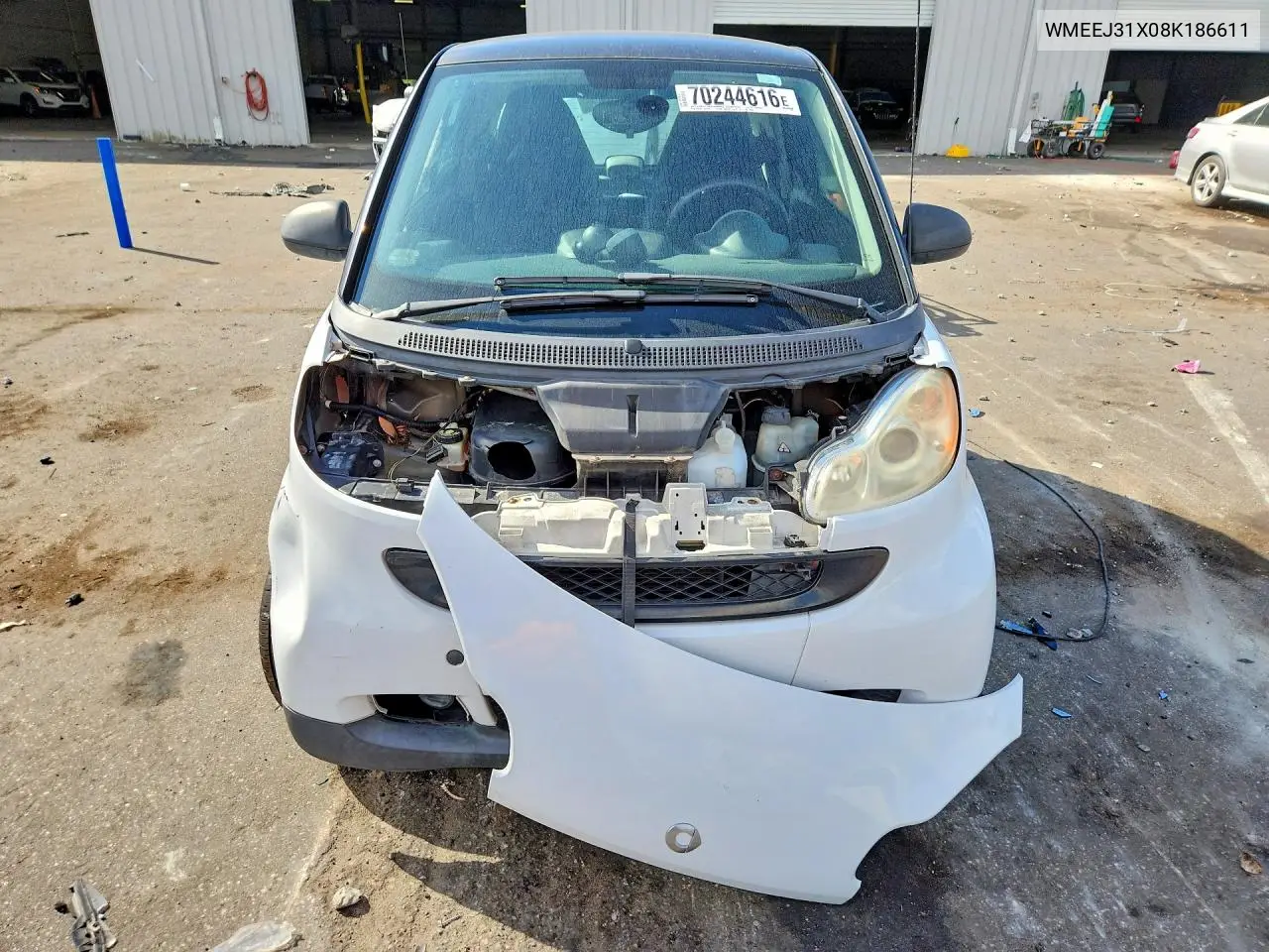 2008 SMART FORTWO VIN WMEEJ31X08K186611 — фото 5