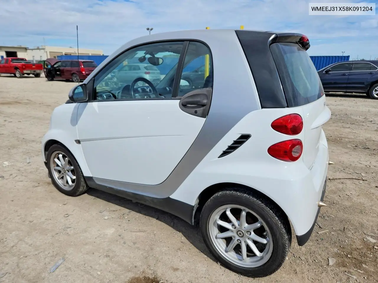 2008 SMART FORTWO VIN WMEEJ31X58K091204 — фото 2