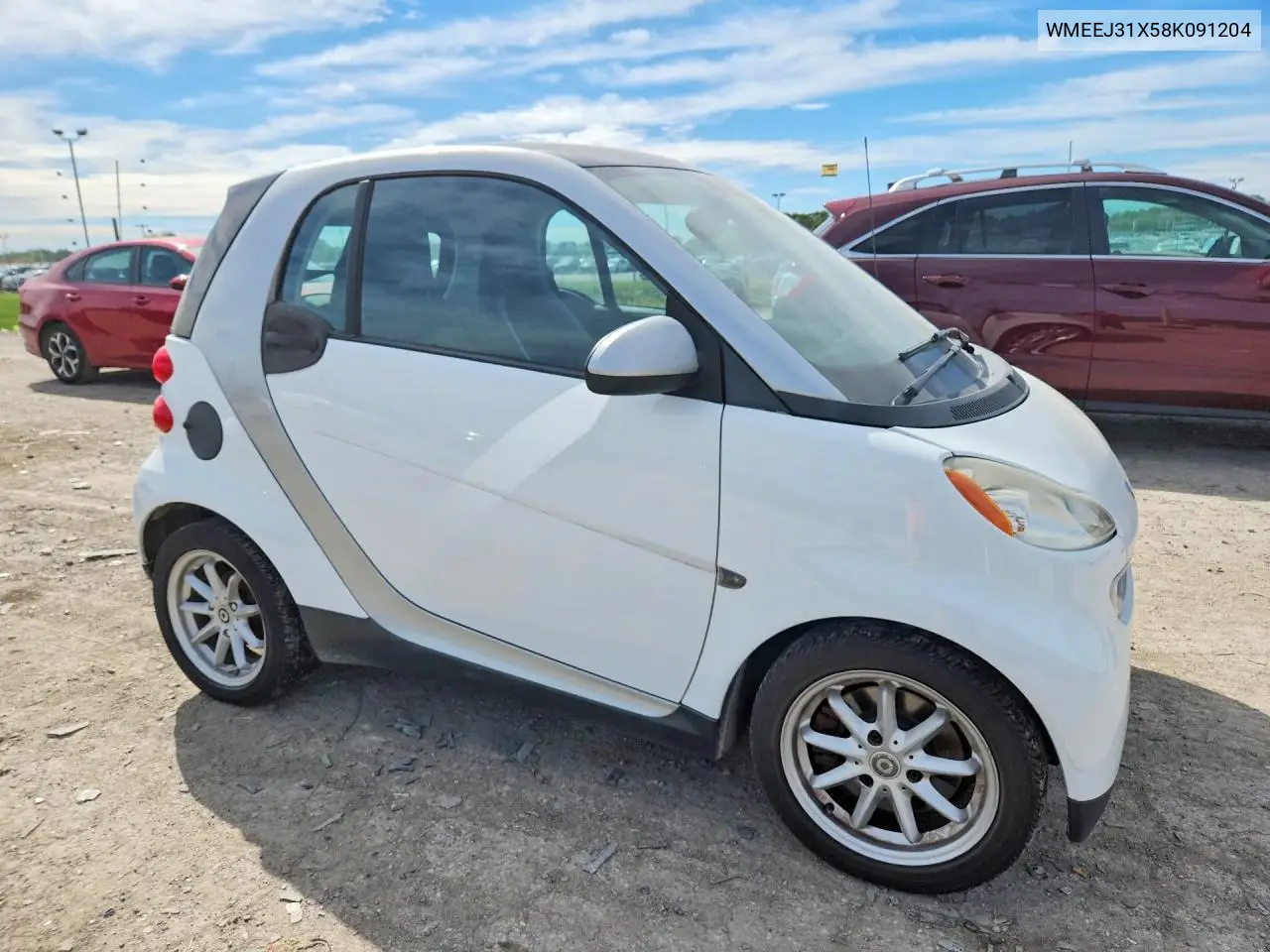 2008 SMART FORTWO VIN WMEEJ31X58K091204 — фото 4