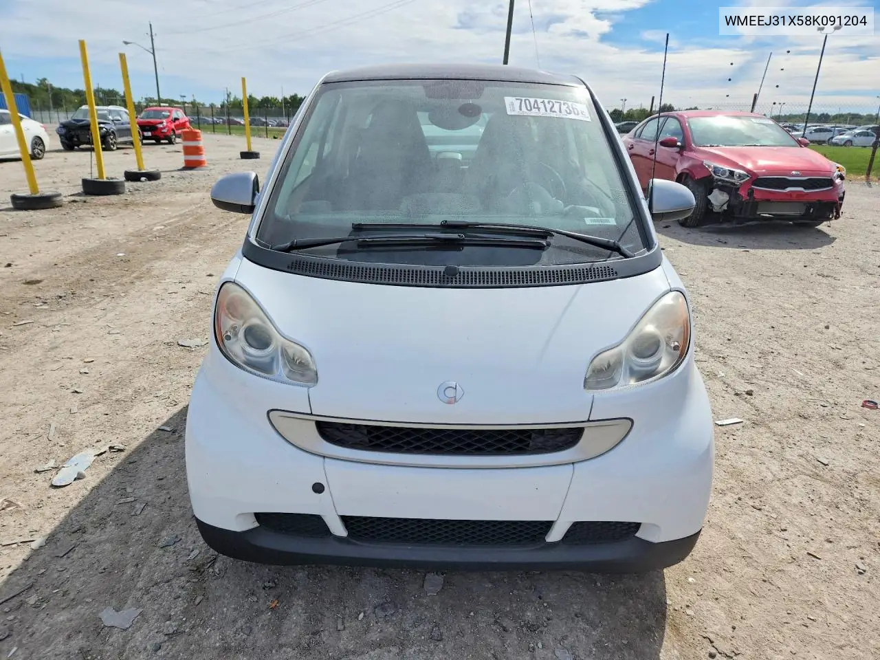 2008 SMART FORTWO VIN WMEEJ31X58K091204 — фото 5