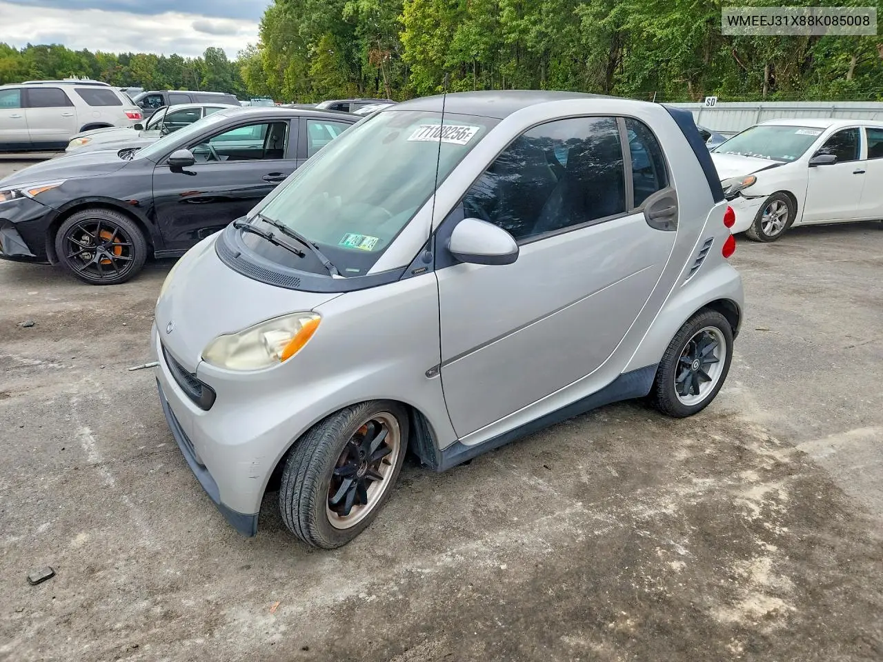 SMART FORTWO 2008, VIN WMEEJ31X88K085008