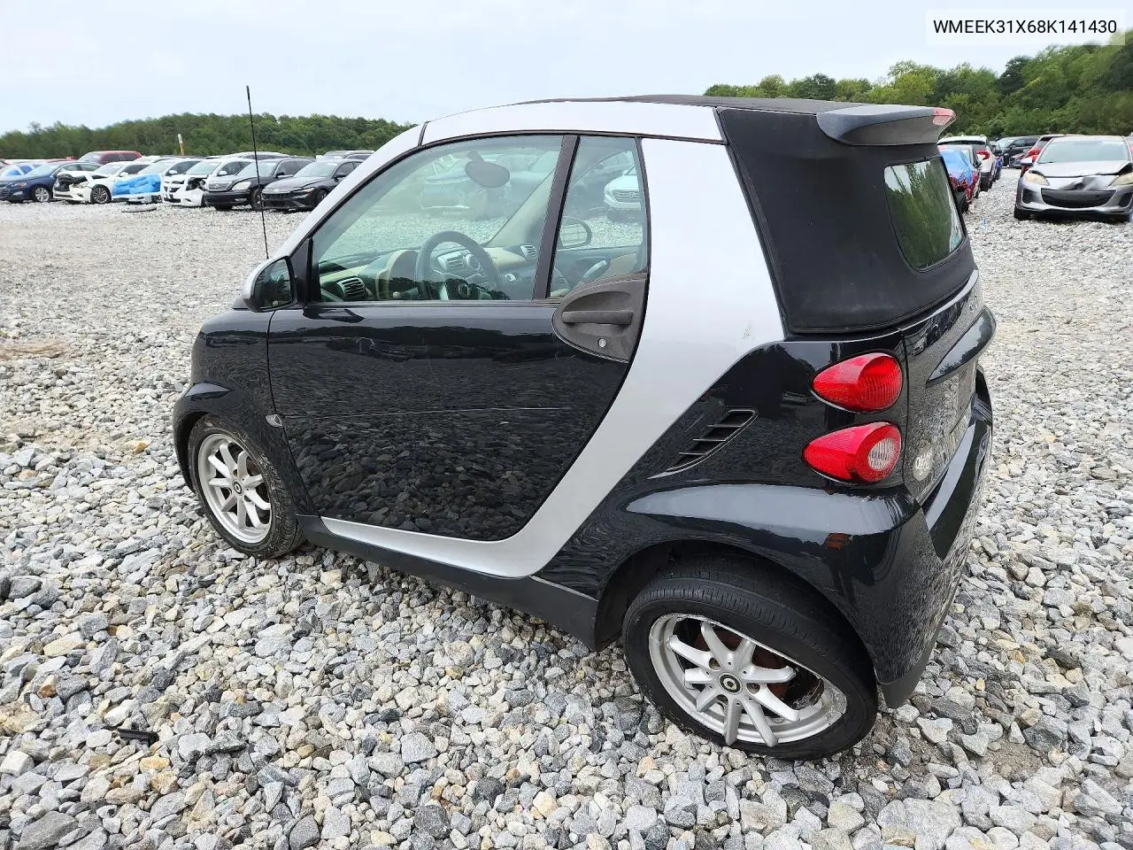 2008 SMART FORTWO VIN WMEEK31X68K141430 — фото 2