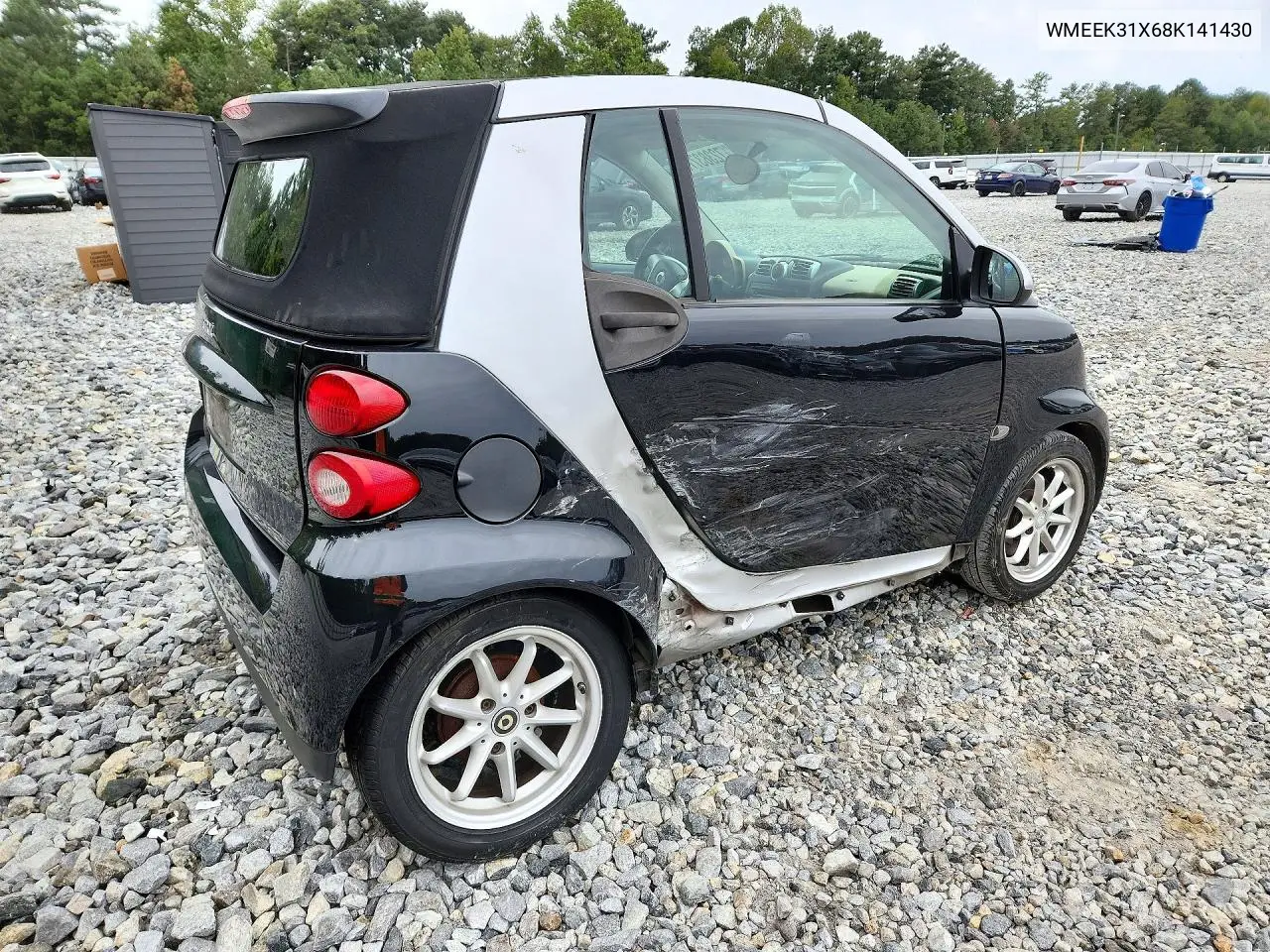 2008 SMART FORTWO VIN WMEEK31X68K141430 — фото 3