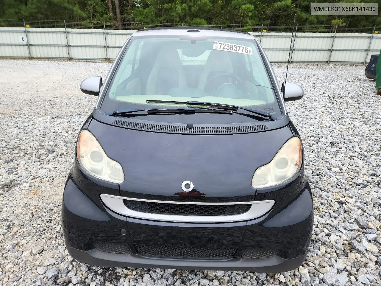 2008 SMART FORTWO VIN WMEEK31X68K141430 — фото 5