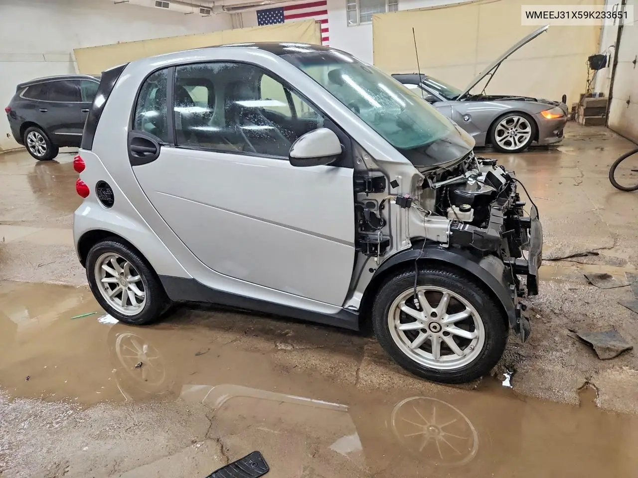 2009 SMART FORTWO VIN WMEEJ31X59K233651 — фото 2