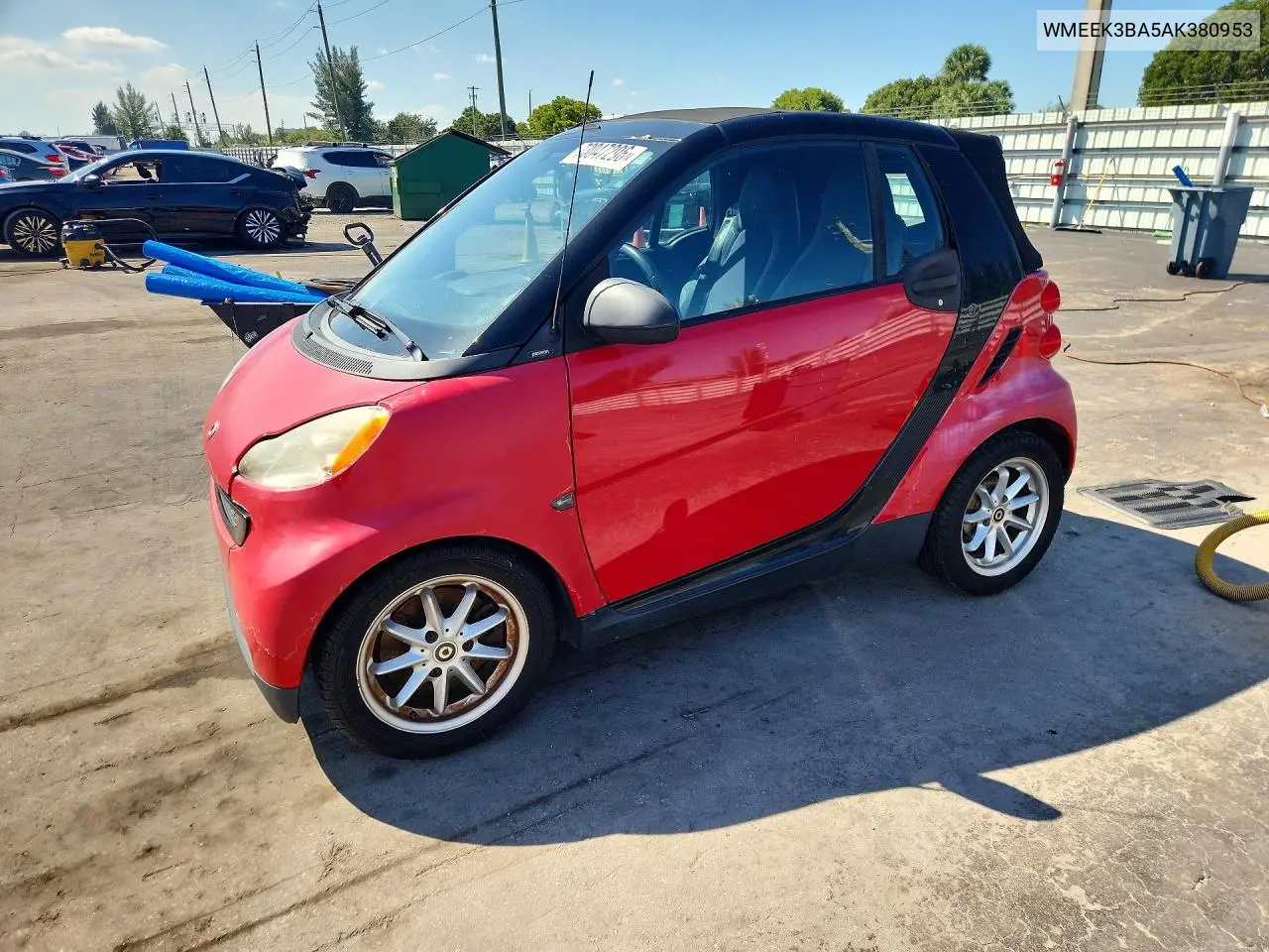 SMART FORTWO 2010, VIN WMEEK3BA5AK380953