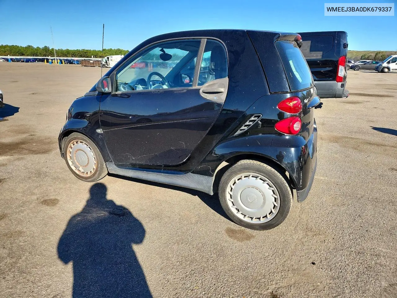 2013 SMART FORTWO VIN WMEEJ3BA0DK679337 — фото 2