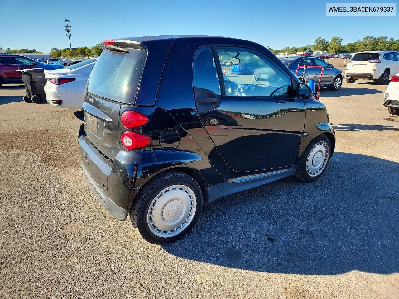 2013 SMART FORTWO VIN WMEEJ3BA0DK679337 — фото 3