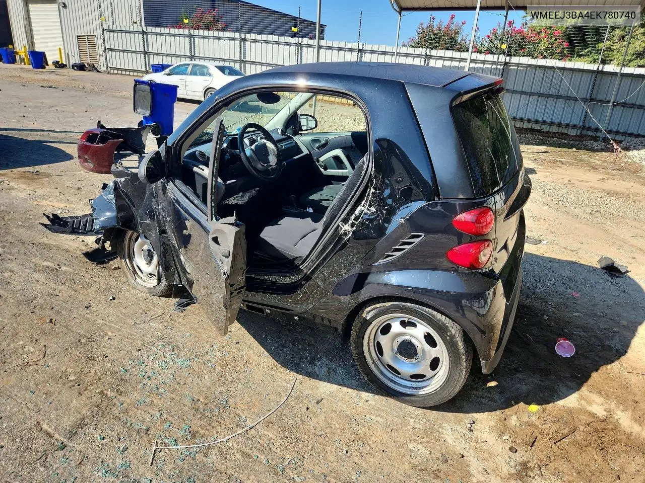 2014 SMART FORTWO VIN WMEEJ3BA4EK780740 — фото 2