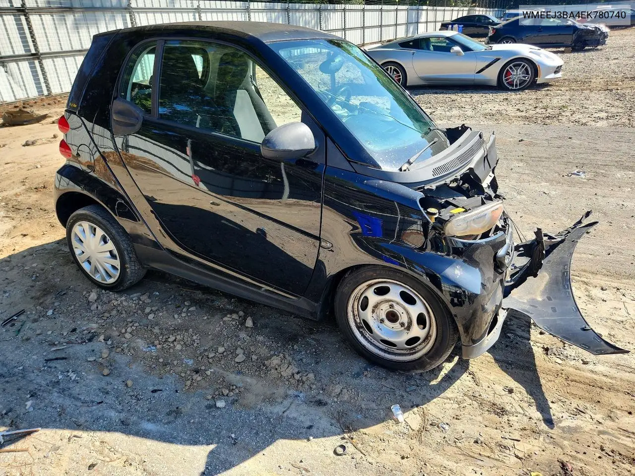 2014 SMART FORTWO VIN WMEEJ3BA4EK780740 — фото 4