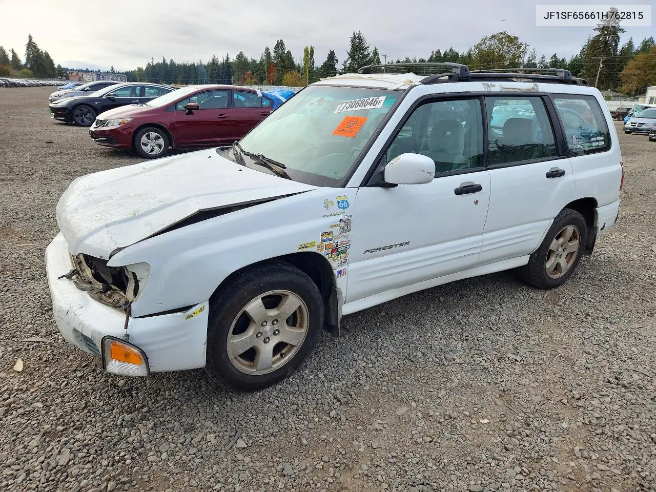 SUBARU FORESTER 2001, VIN JF1SF65661H762815