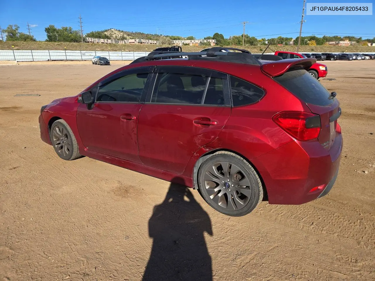 2015 SUBARU IMPREZA VIN JF1GPAU64F8205433 — фото 2