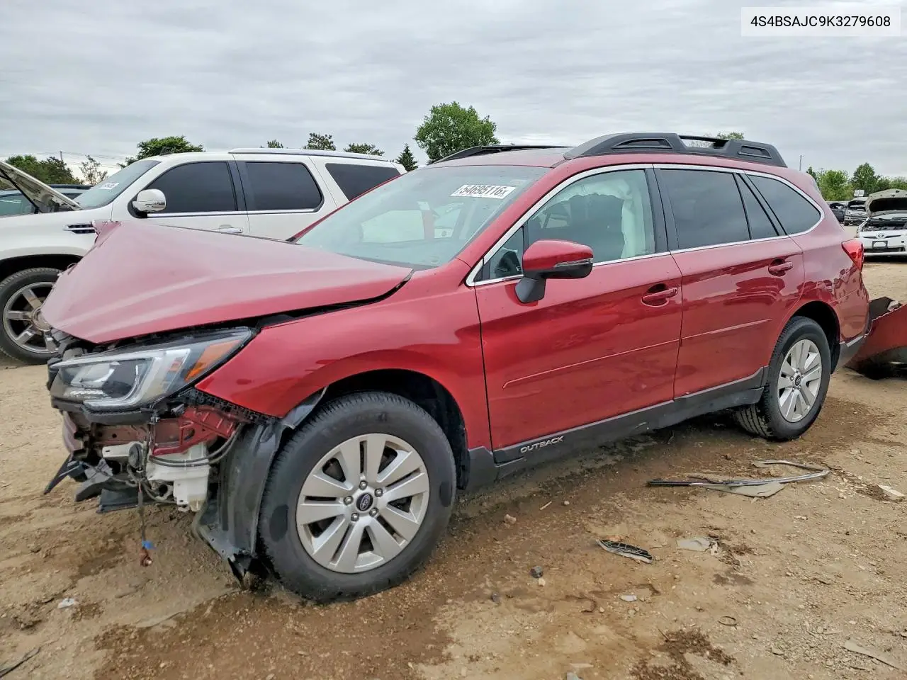 SUBARU LEGACY 2019, VIN 4S4BSAHC1K3279608