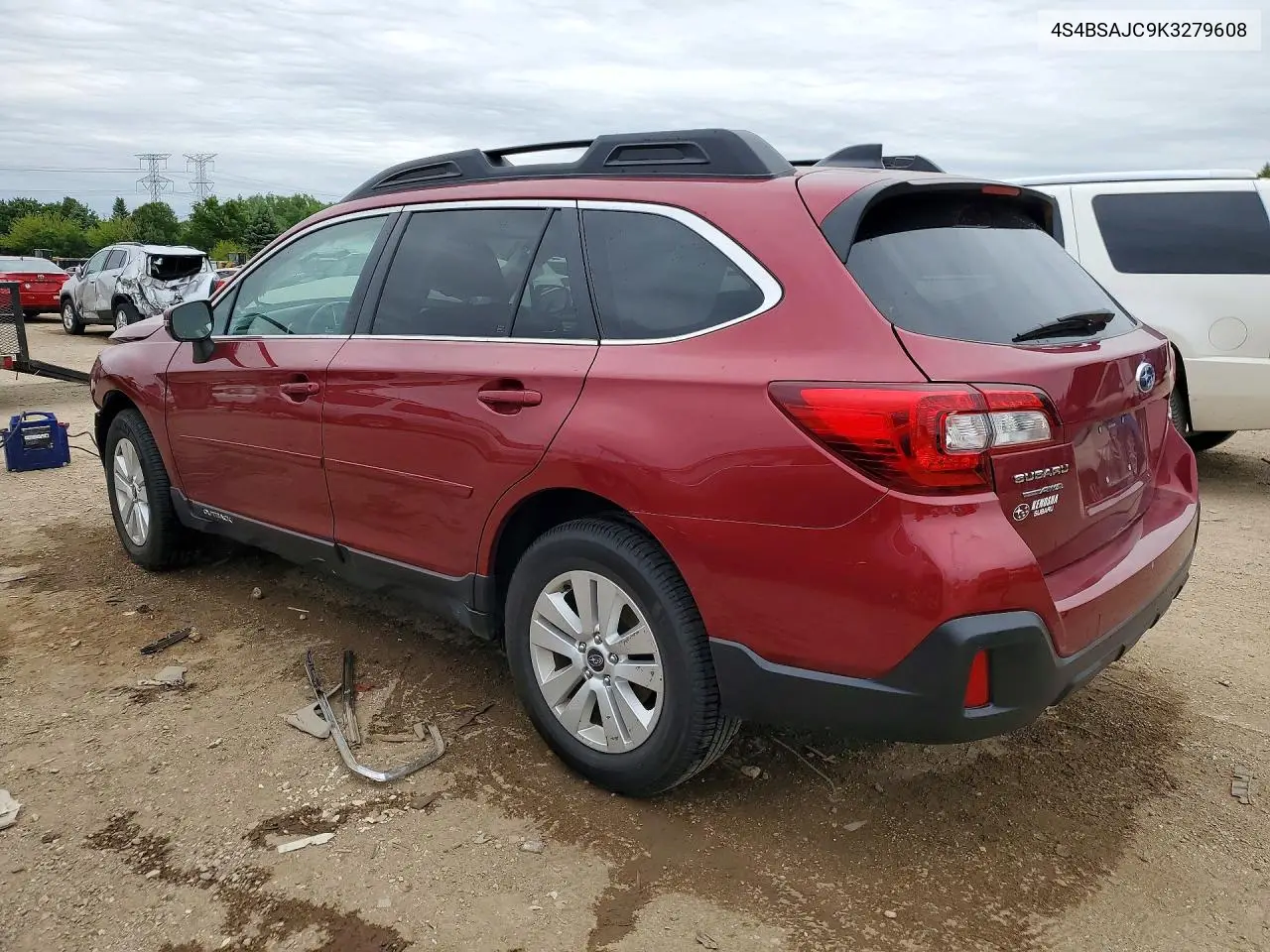 2019 SUBARU LEGACY VIN 4S4BSAHC1K3279608 — фото 2