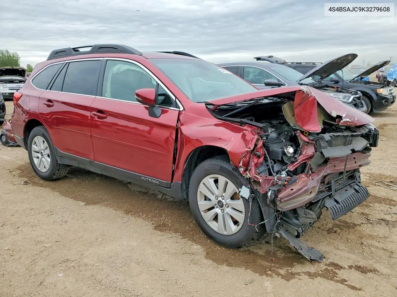 2019 SUBARU LEGACY VIN 4S4BSAHC1K3279608 — фото 4