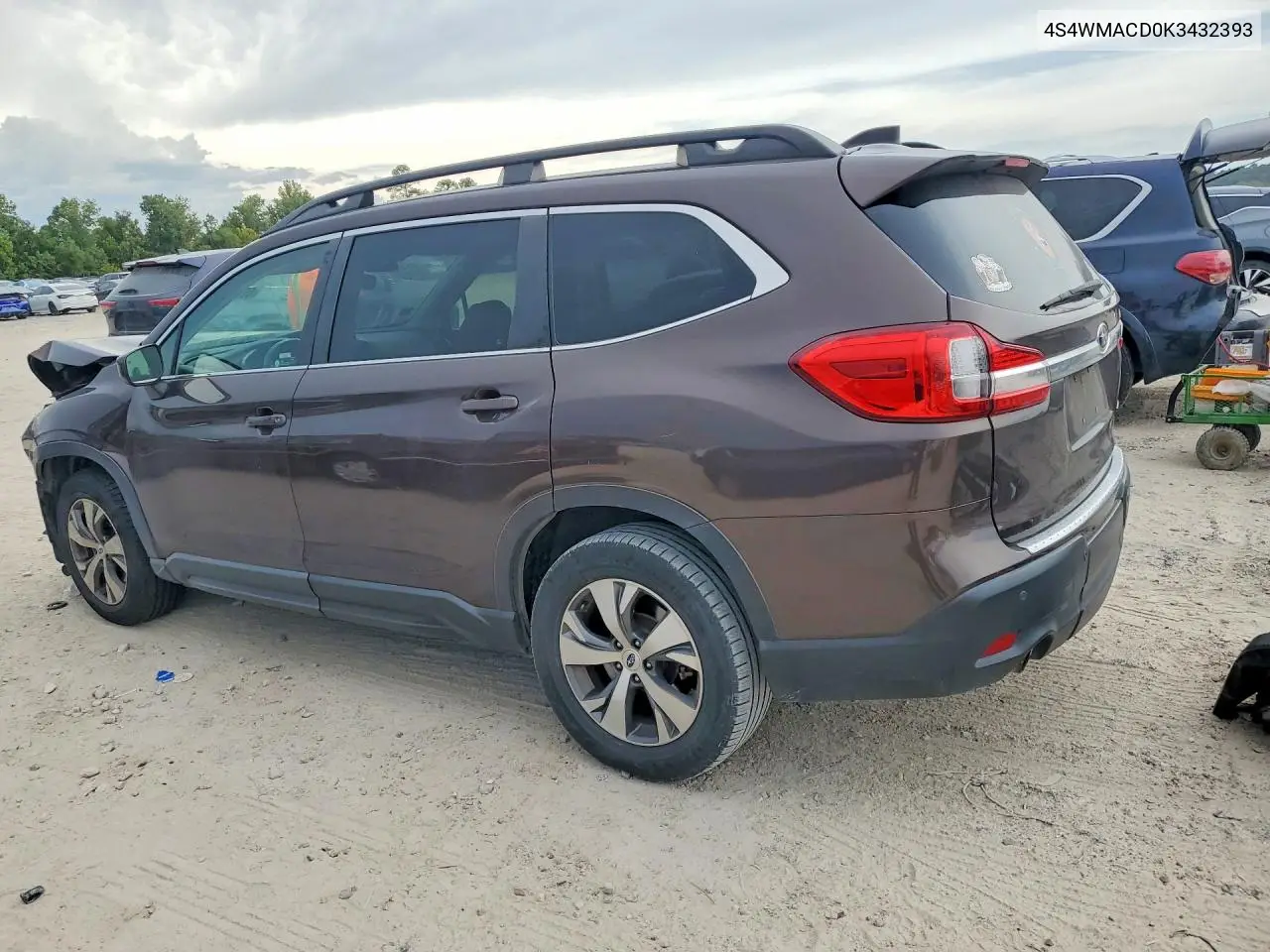 2019 SUBARU ASCENT VIN 4S4WMACD0K3432393 — фото 2