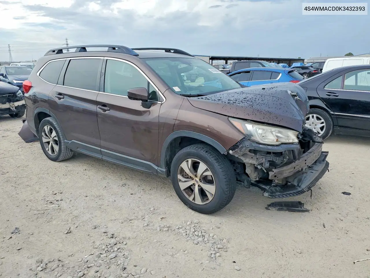 2019 SUBARU ASCENT VIN 4S4WMACD0K3432393 — фото 4