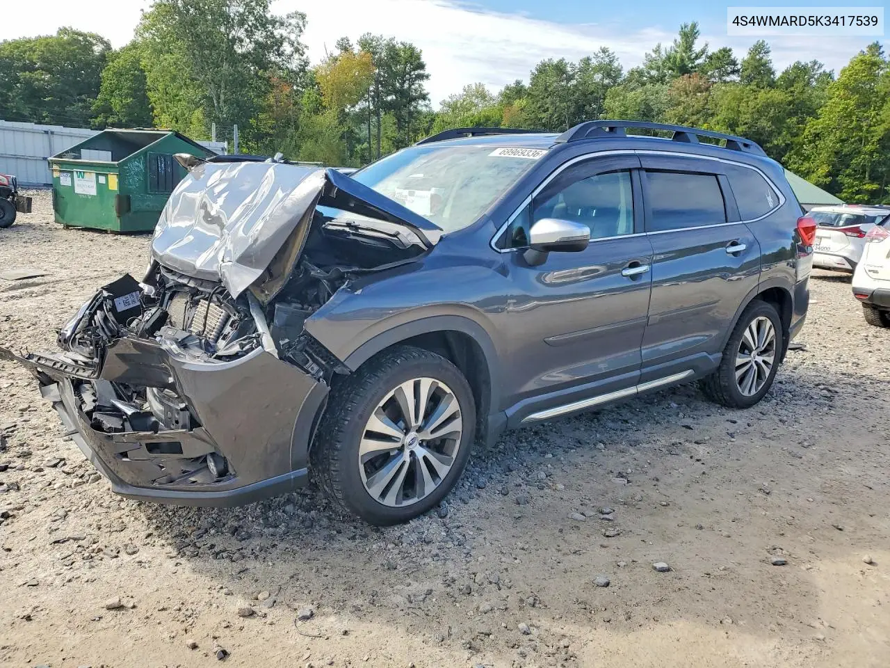 SUBARU ASCENT 2019, VIN 4S4WMARD5K3417539