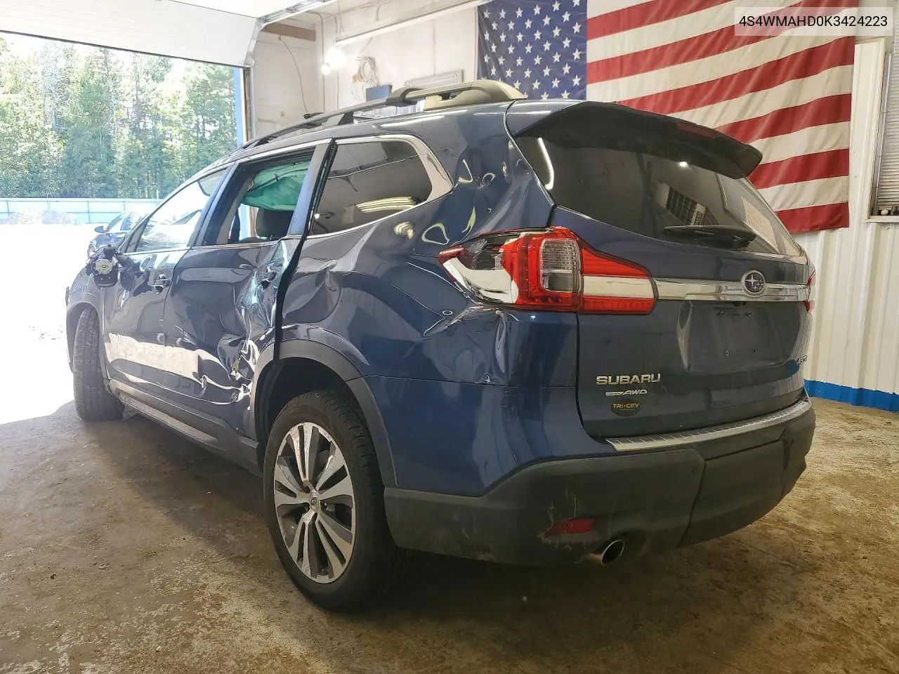 2019 SUBARU ASCENT VIN 4S4WMAHD0K3424223 — фото 2