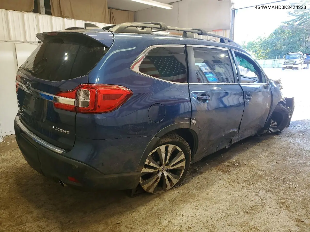 2019 SUBARU ASCENT VIN 4S4WMAHD0K3424223 — фото 3