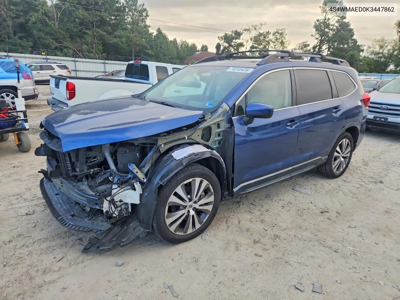 SUBARU ASCENT 2019, VIN 4S4WMAED0K3447862