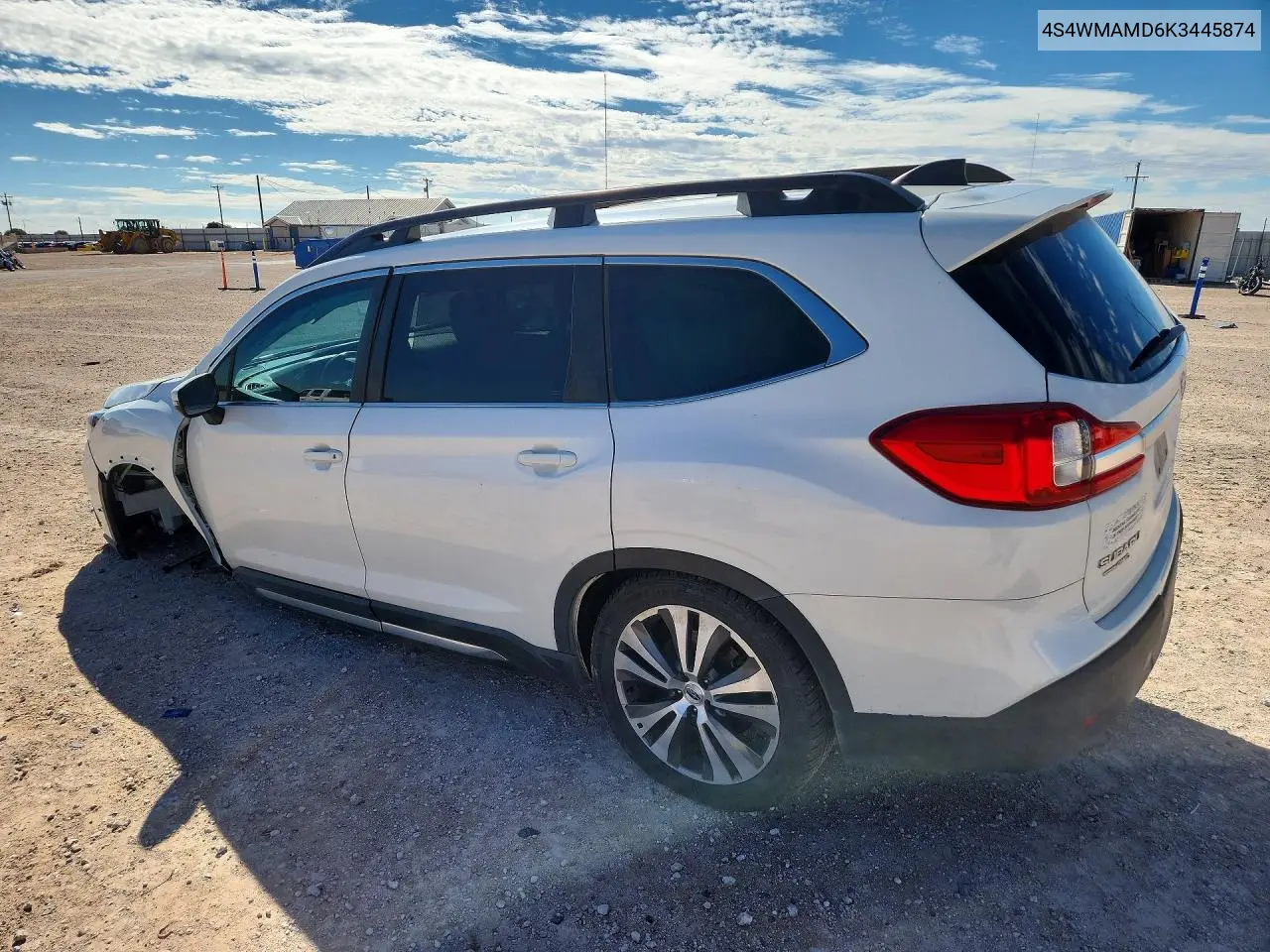 2019 SUBARU ASCENT VIN 4S4WMAMD6K3445874 — фото 4