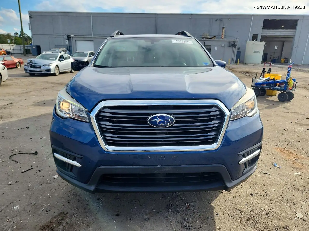2019 SUBARU ASCENT VIN 4S4WMAHD0K3419233 — фото 5