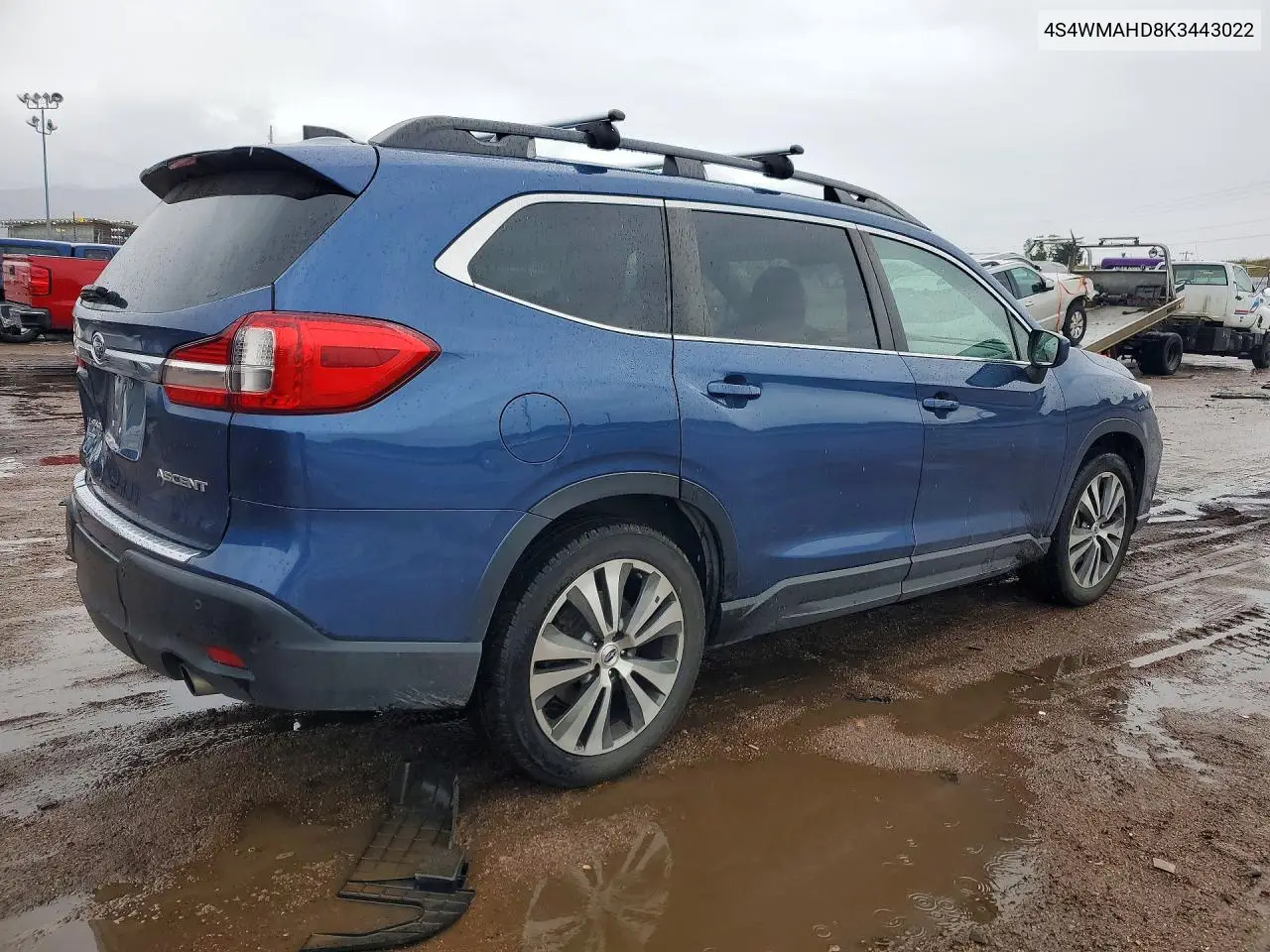 2019 SUBARU ASCENT VIN 4S4WMAHD8K3443022 — фото 3