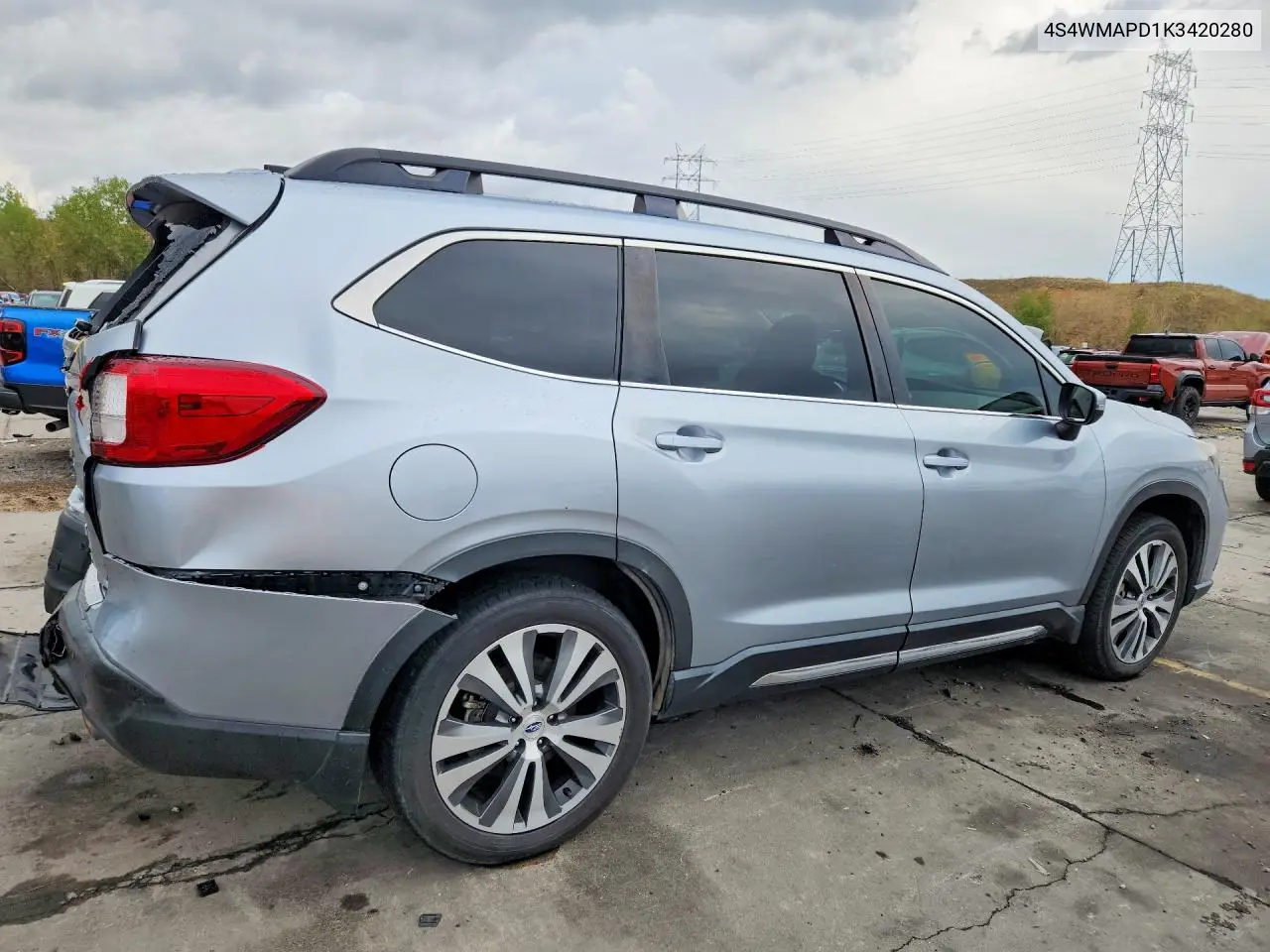 2019 SUBARU ASCENT VIN 4S4WMAPD1K3420280 — фото 3