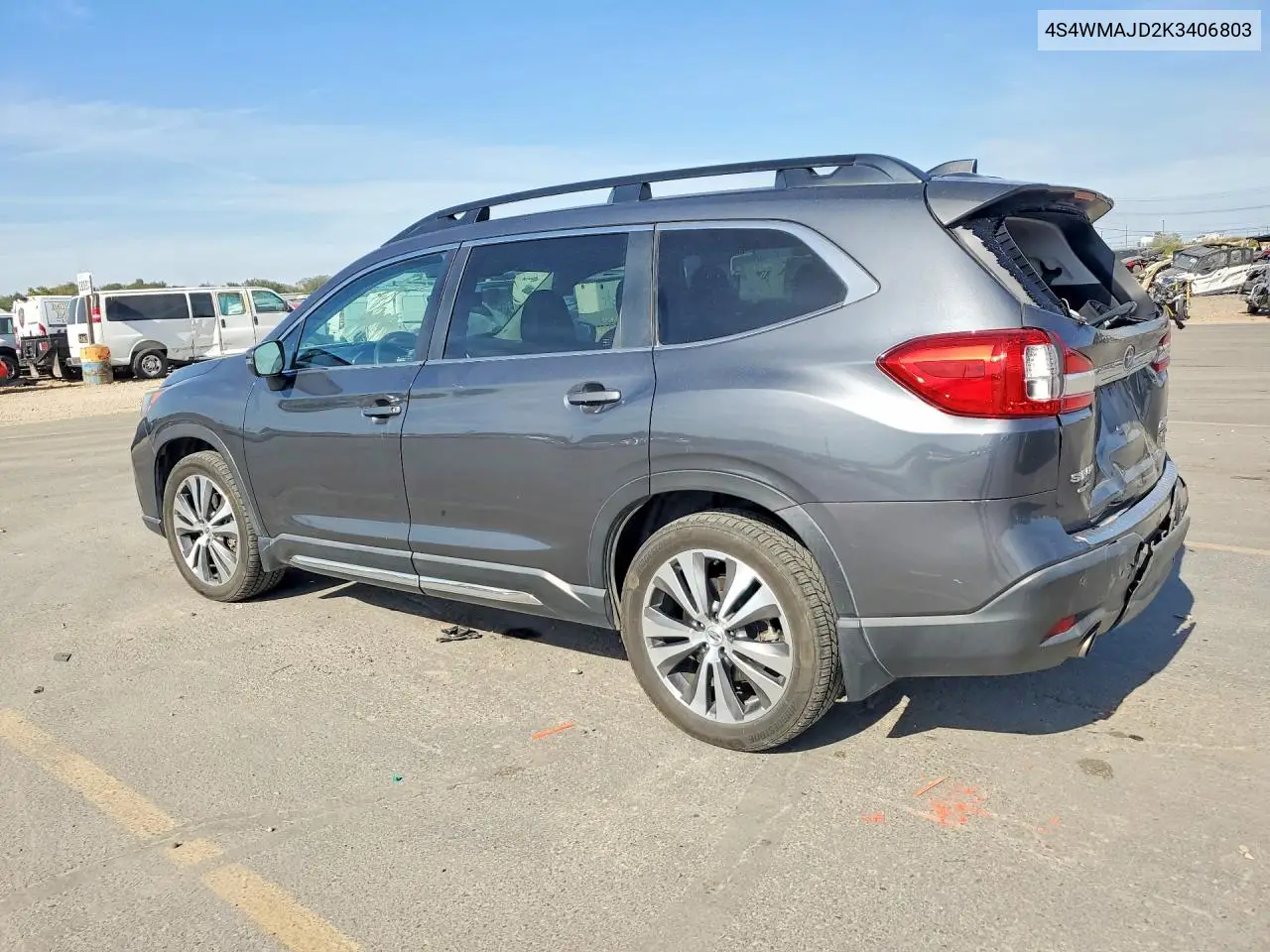 2019 SUBARU ASCENT VIN 4S4WMAJD2K3406803 — фото 2