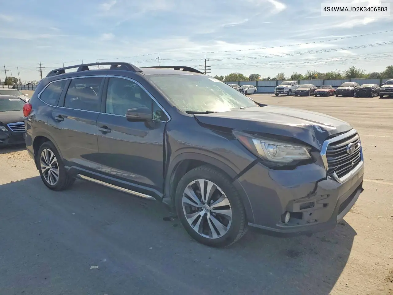 2019 SUBARU ASCENT VIN 4S4WMAJD2K3406803 — фото 4
