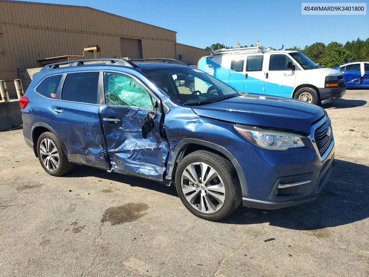 2019 SUBARU ASCENT VIN 4S4WMARD9K3401800 — фото 4
