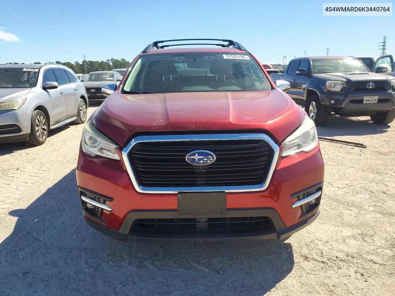 2019 SUBARU ASCENT VIN 4S4WMARD6K3440764 — фото 5