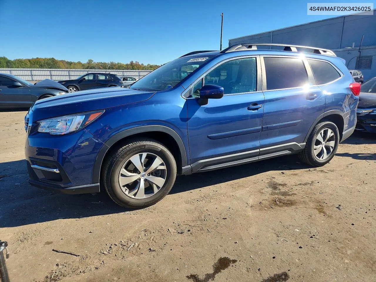 SUBARU ASCENT 2019, VIN 4S4WMAFD2K3426025