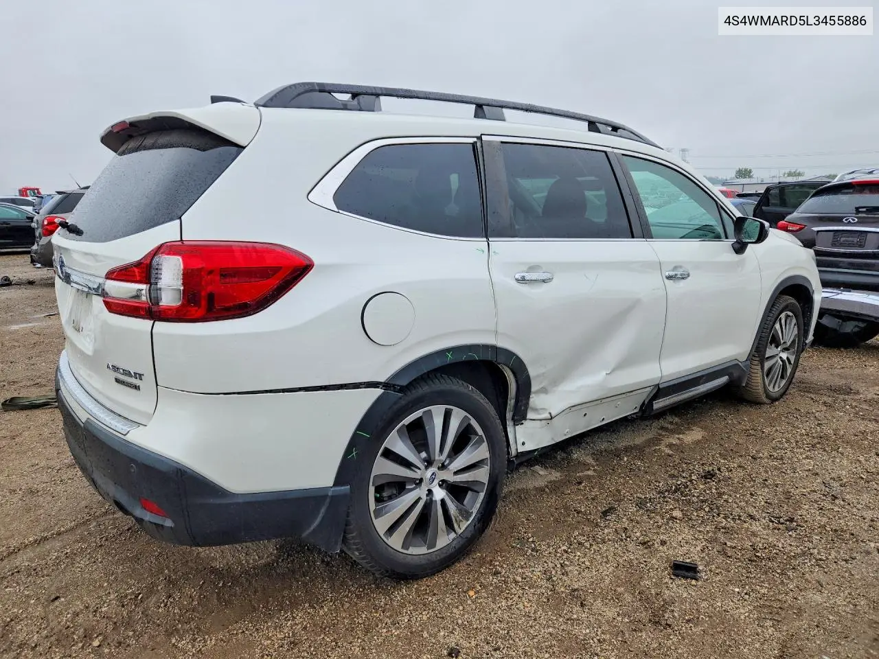 2020 SUBARU ASCENT VIN 4S4WMARD5L3455886 — фото 3