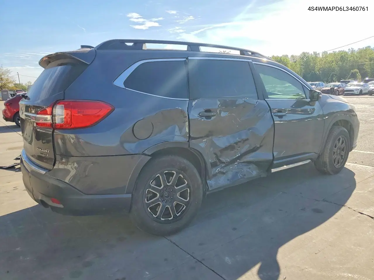 2020 SUBARU ASCENT VIN 4S4WMAPD6L3460761 — фото 3