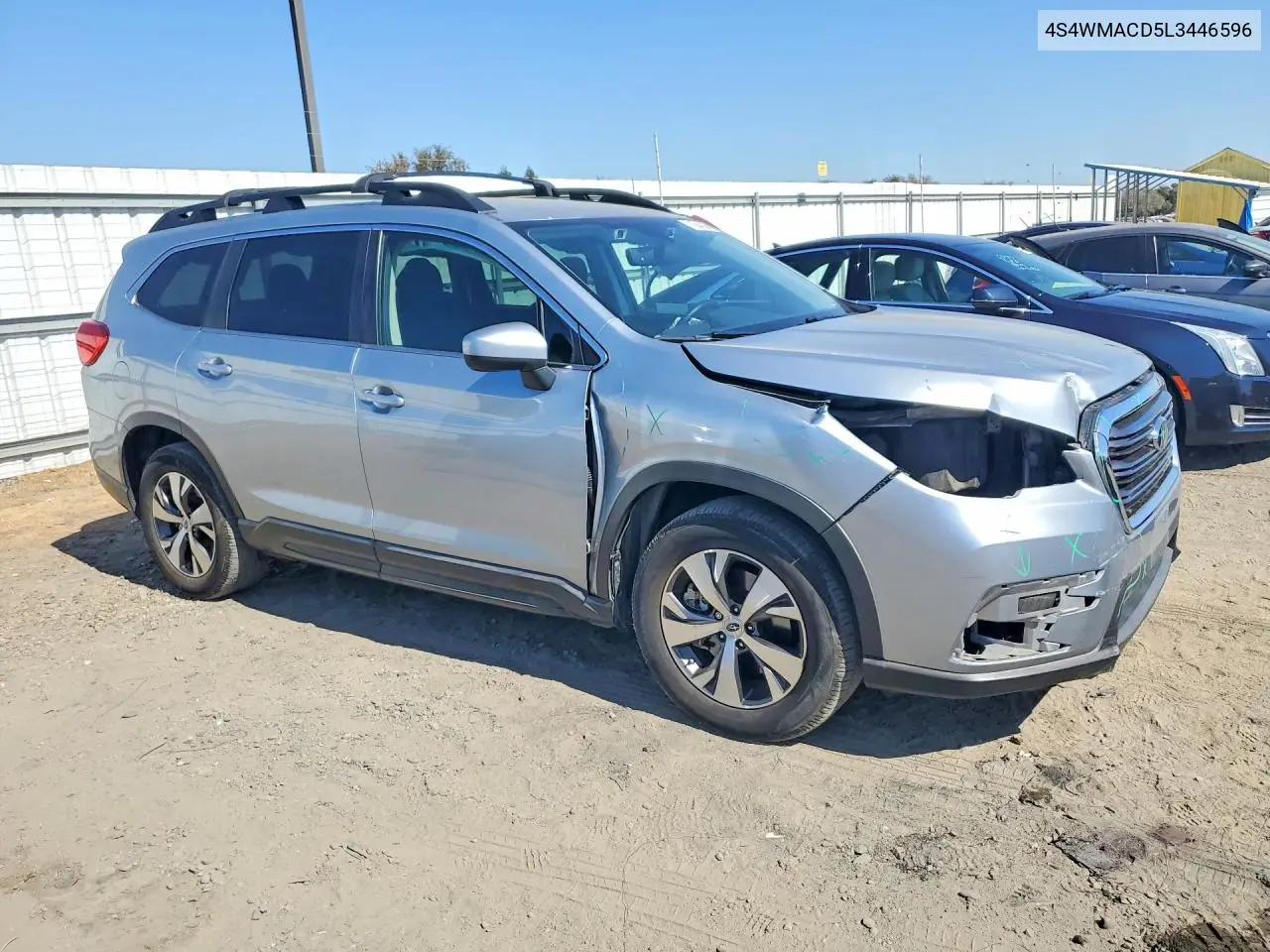 2020 SUBARU ASCENT VIN 4S4WMACD5L3446596 — фото 4