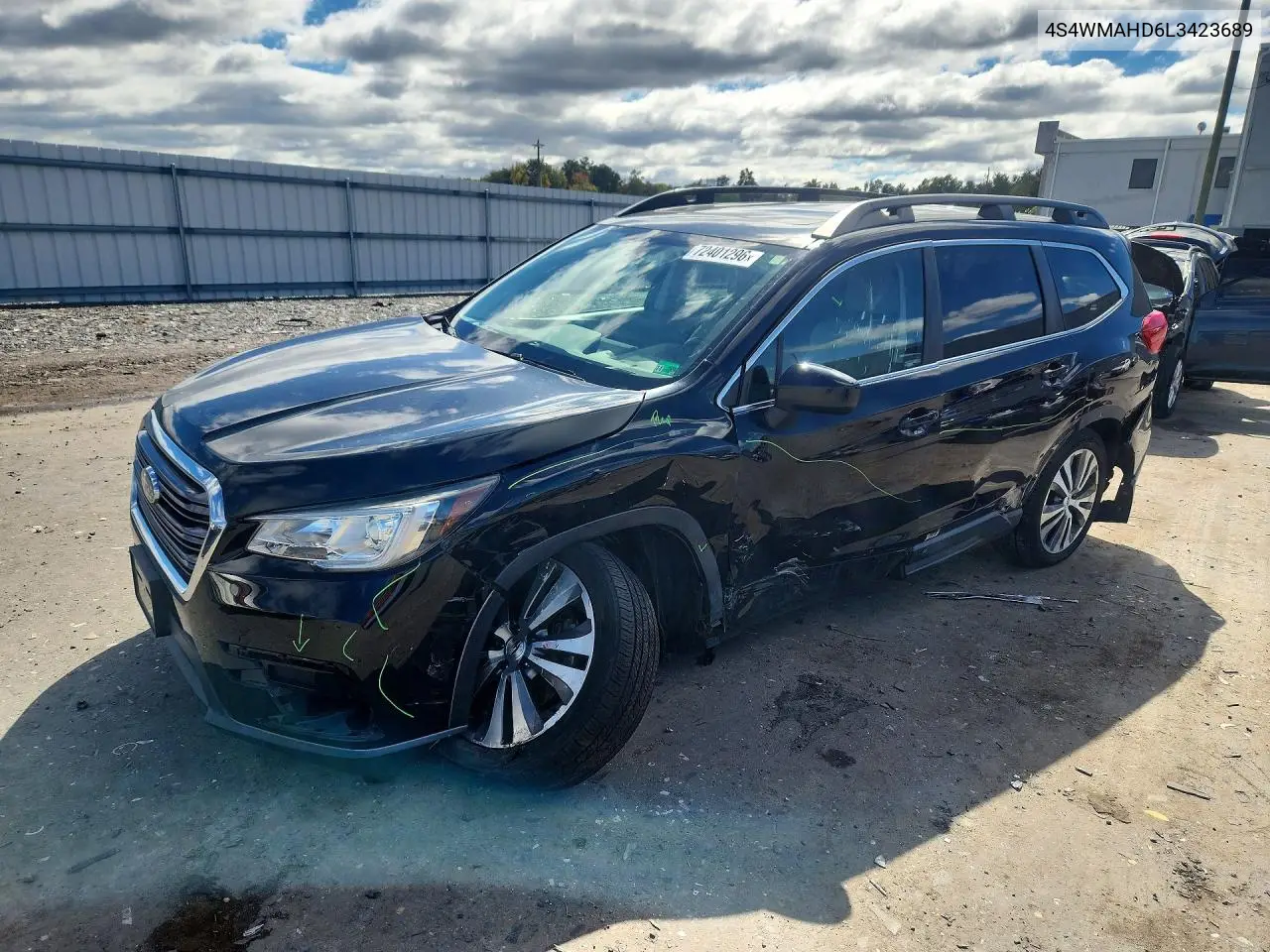 SUBARU ASCENT 2020, VIN 4S4WMAHD6L3423689