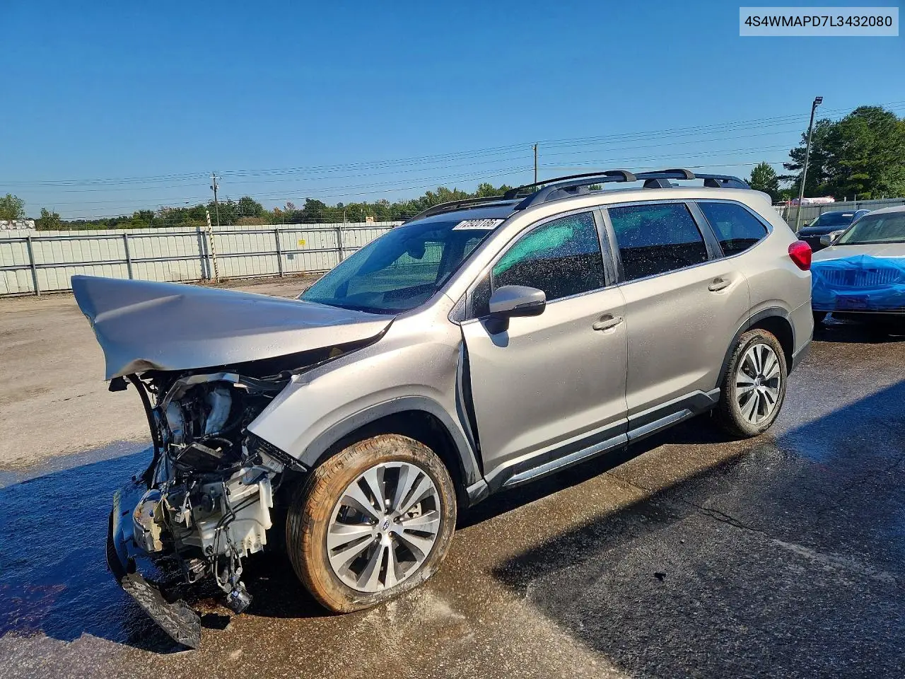 SUBARU ASCENT 2020, VIN 4S4WMAPD7L3432080