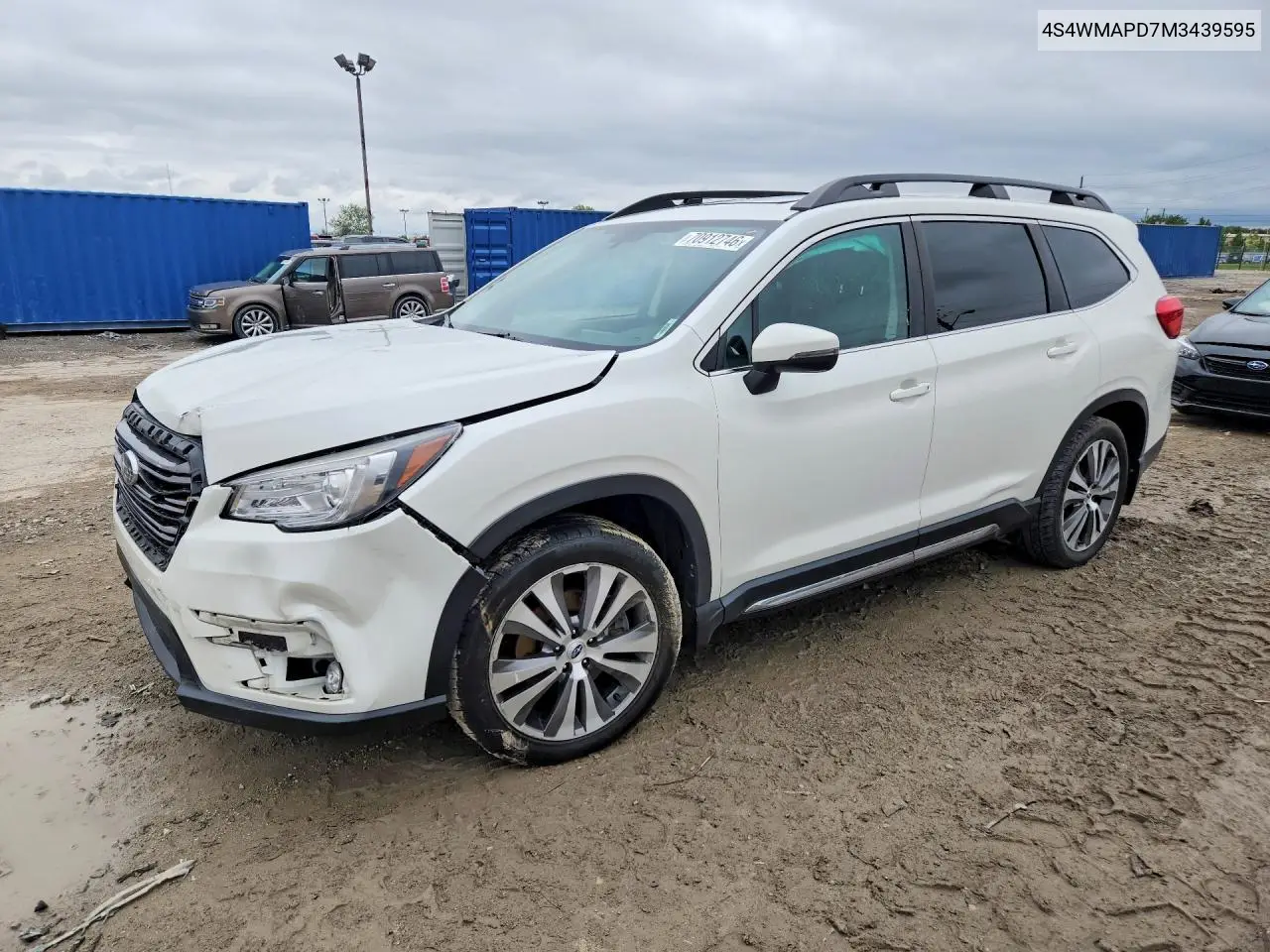 SUBARU ASCENT 2021, VIN 4S4WMAPD7M3439595