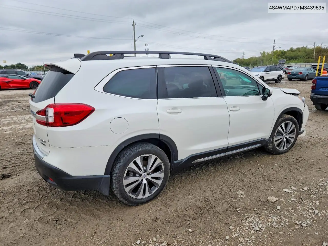 2021 SUBARU ASCENT VIN 4S4WMAPD7M3439595 — фото 3