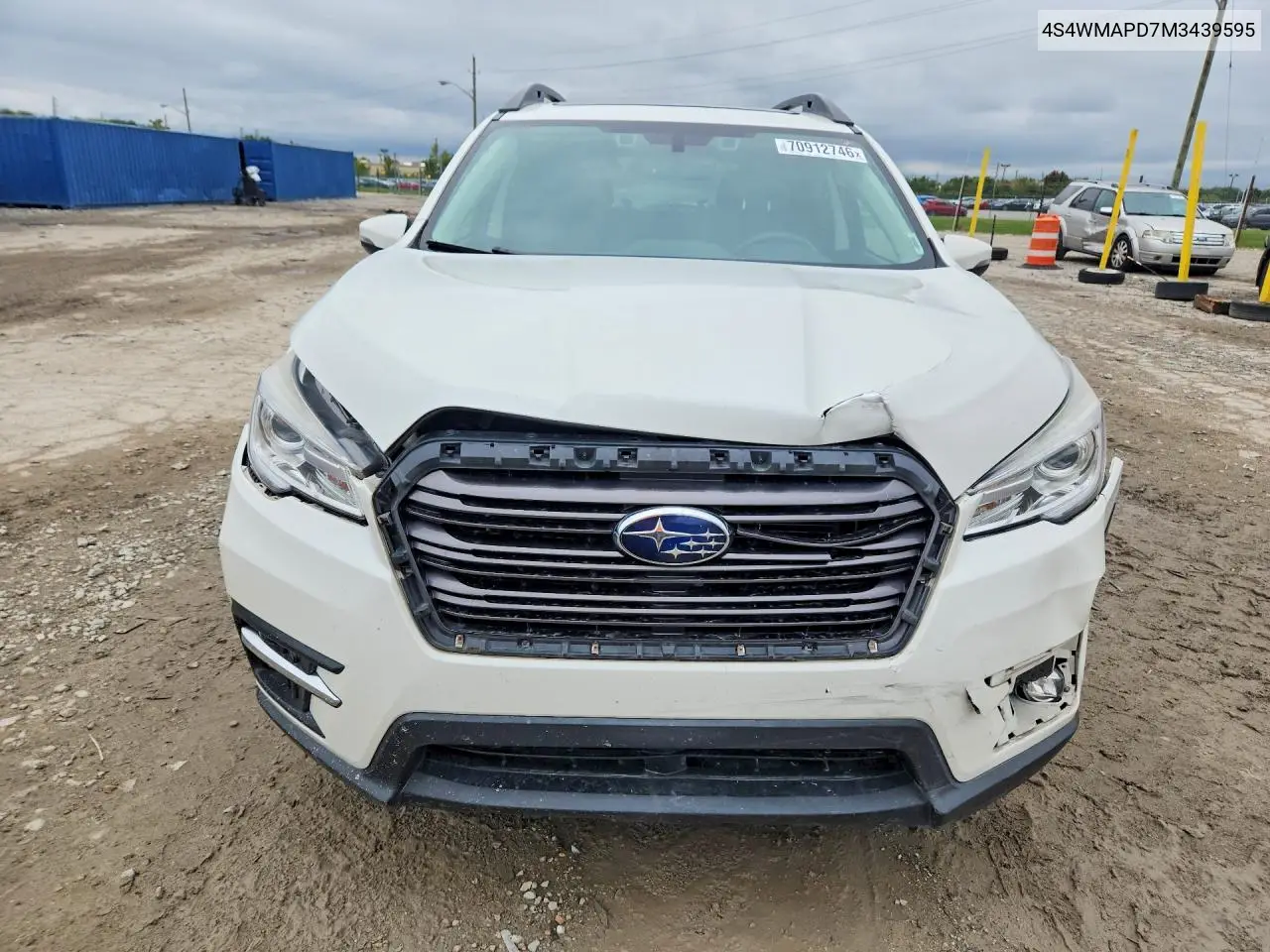 2021 SUBARU ASCENT VIN 4S4WMAPD7M3439595 — фото 5