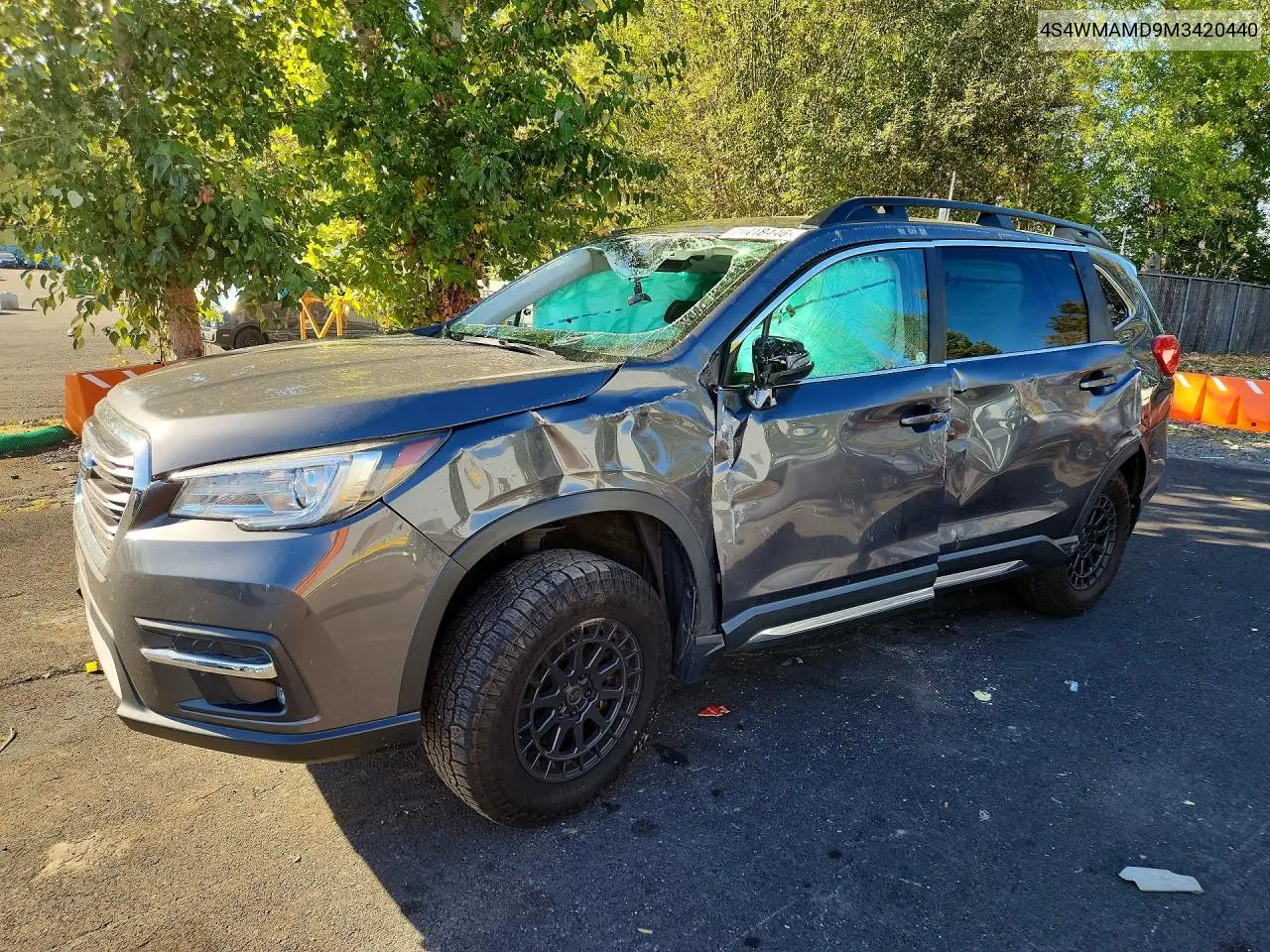 SUBARU ASCENT 2021, VIN 4S4WMAMD9M3420440