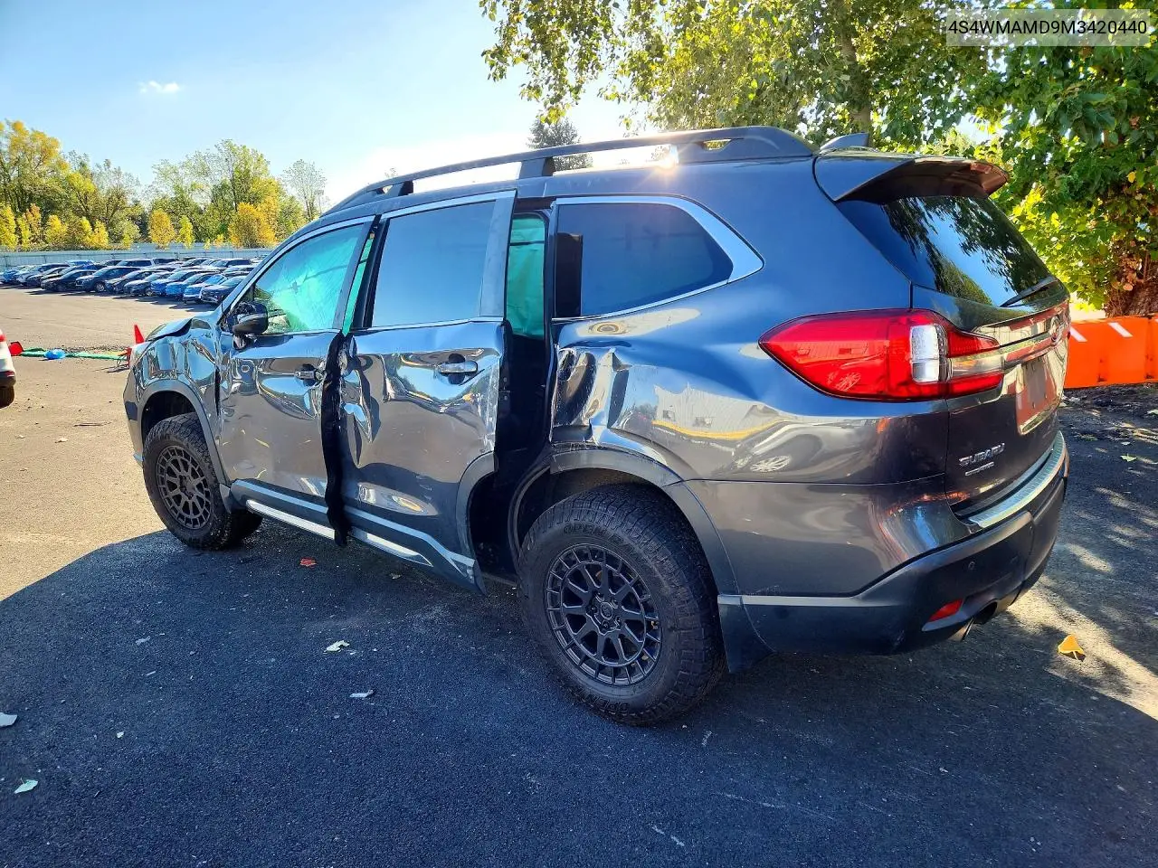 2021 SUBARU ASCENT VIN 4S4WMAMD9M3420440 — фото 2